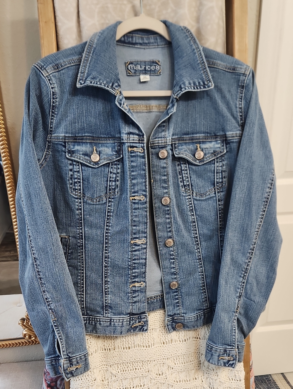 Maurices Light Blue Denim  Jacket